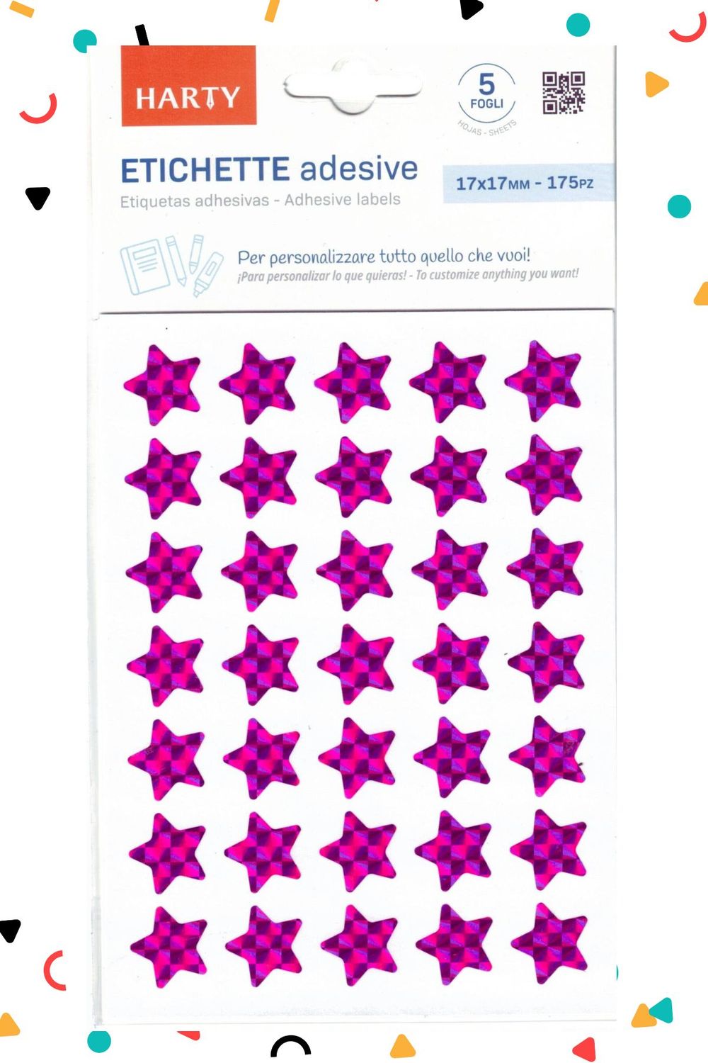 001693 sticker estrellita morado