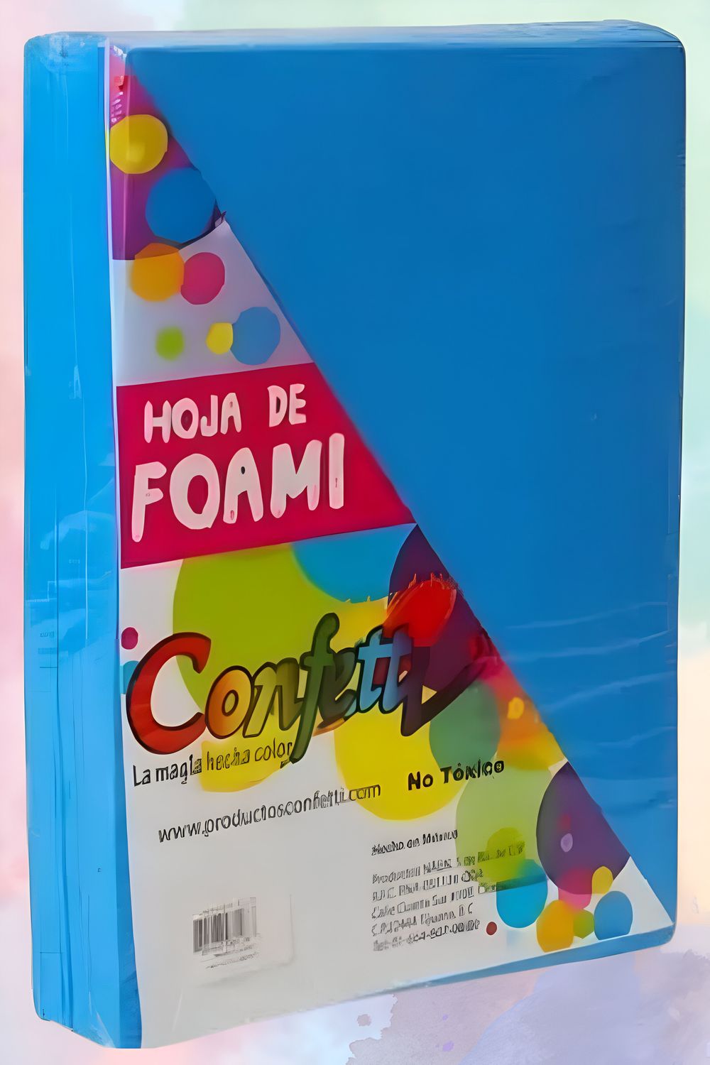 foamy carta con 24 pzas azul turqueza