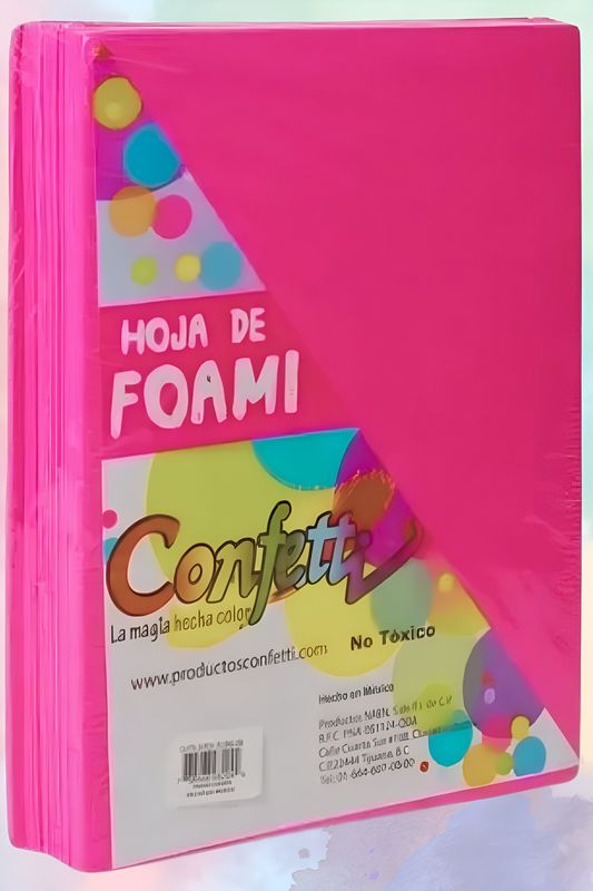 foamy carta con 24 pzas fucsia
