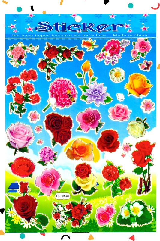101127 Sticker rosas