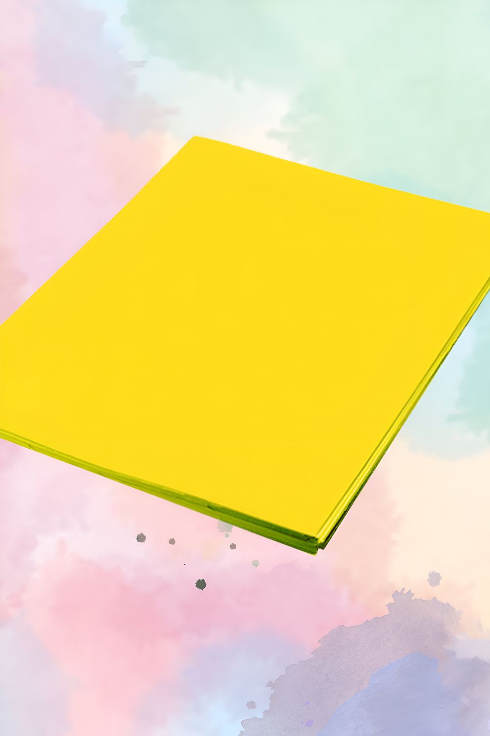 foamy cartulina C/5  liso amarillo mango