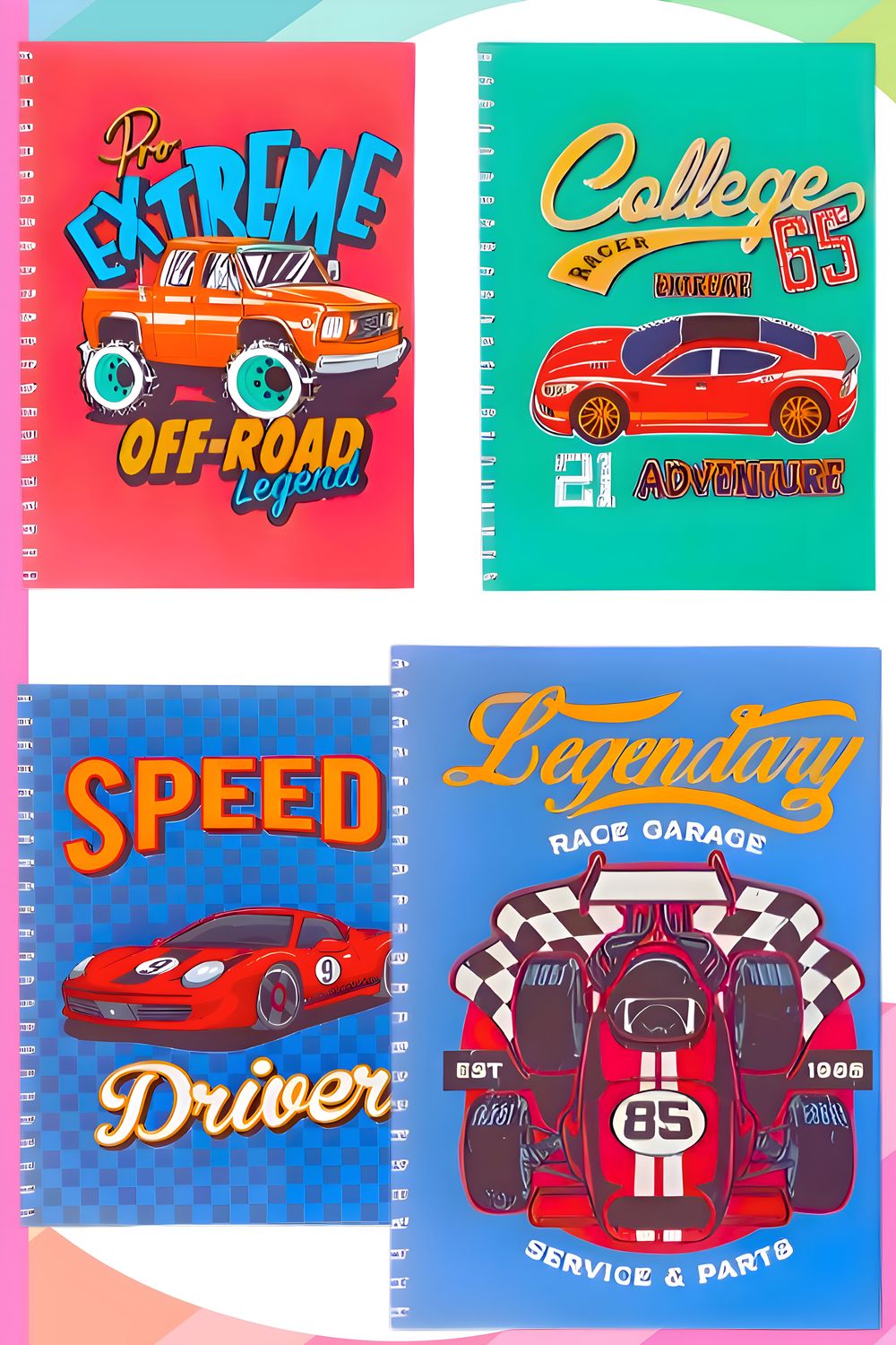 Cuaderno pasta dura cuadro 7