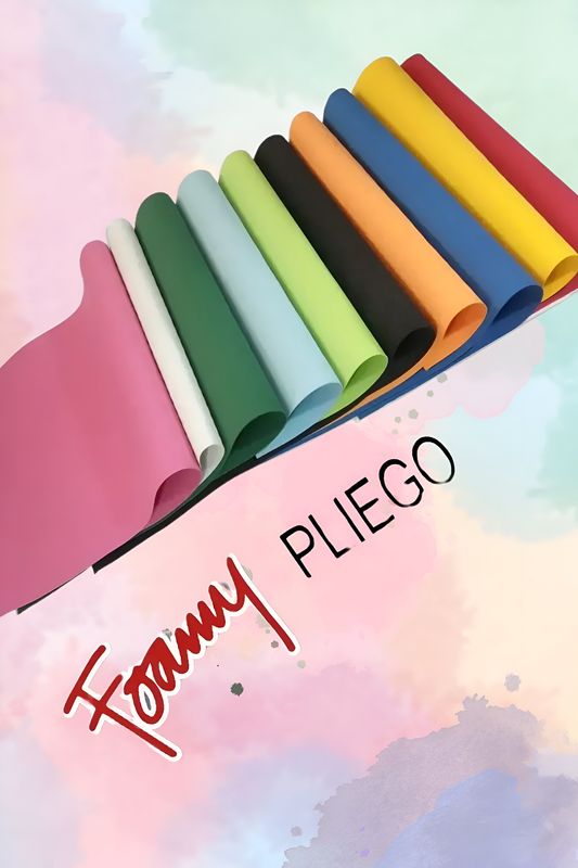 foamy pliego 90x70 surtido 16 pzas