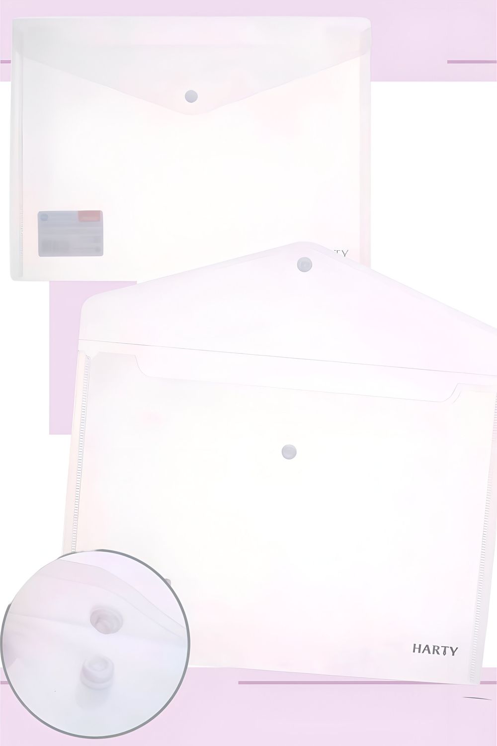 012057 Sobre carta c/12 horizontal HARTY transparente