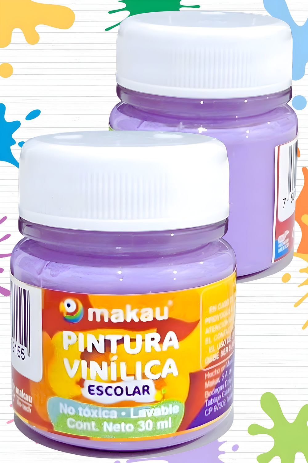 Pintura c/6pzas de 30ml lila