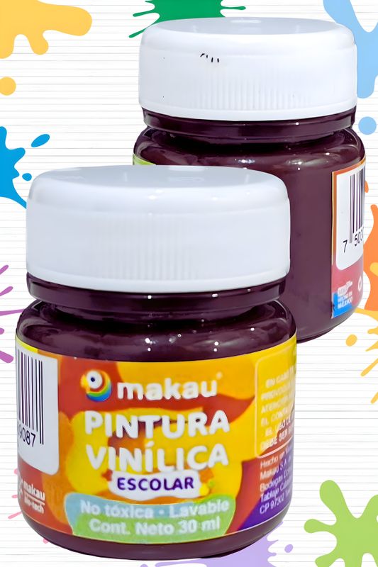 Pintura c/6pzas de 30ml madera