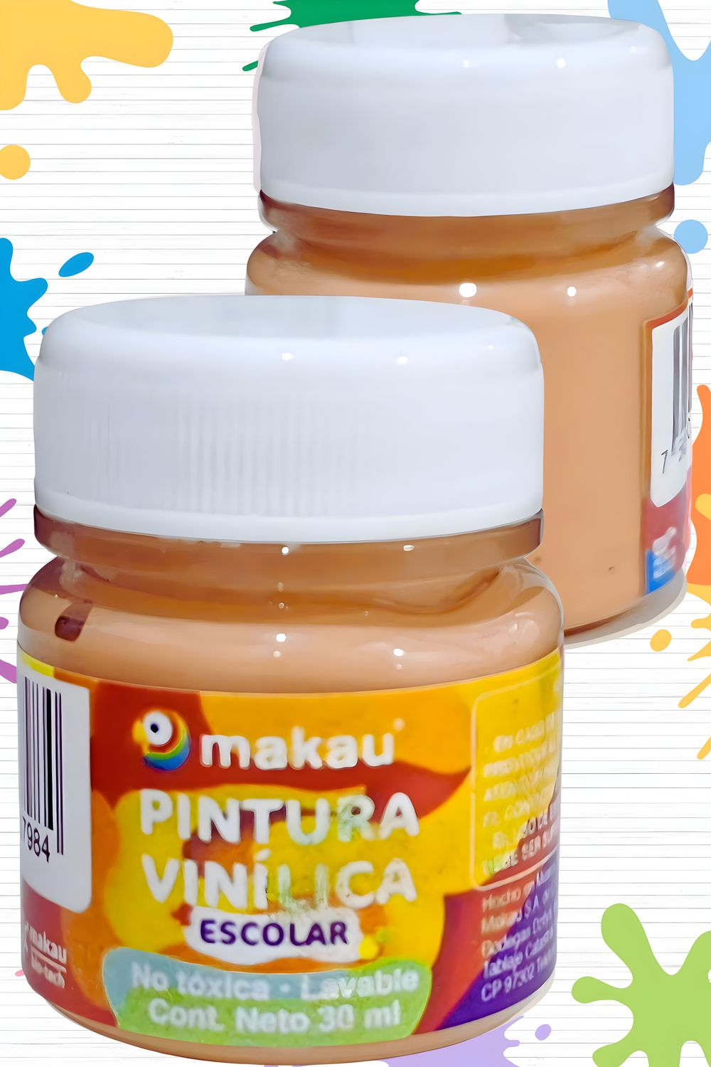 Pintura c/6pzas de 30ml carne