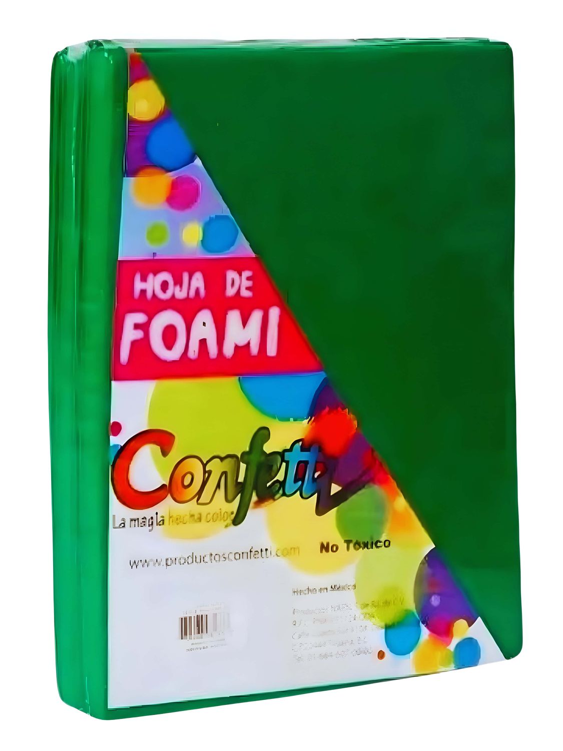Foamy carta con 24 pzas verde bandera