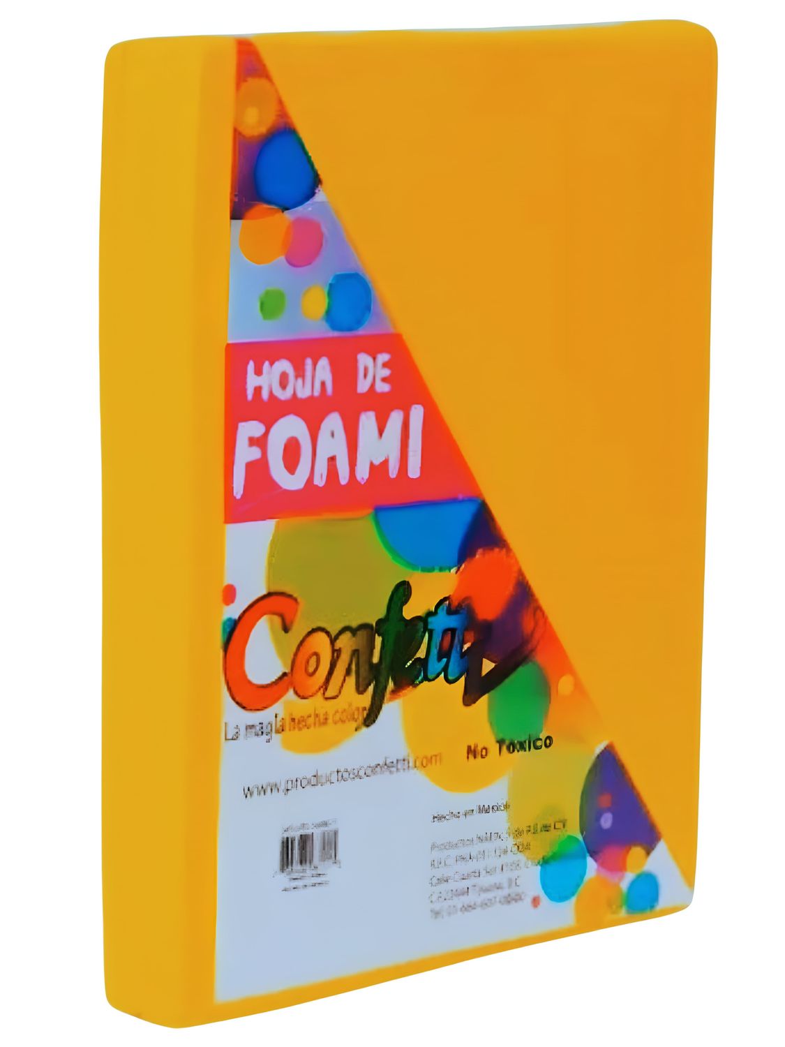 foamy carta con 24 pzas amarillo mango