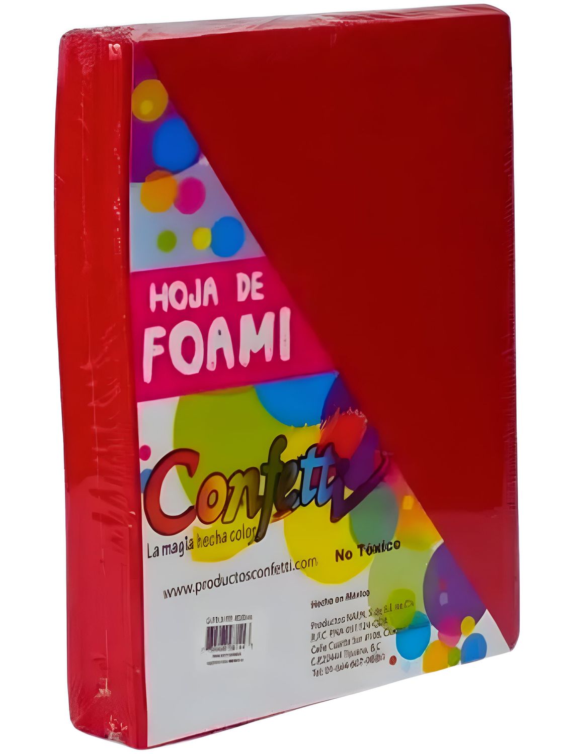 foamy carta con 24 pzas rojo