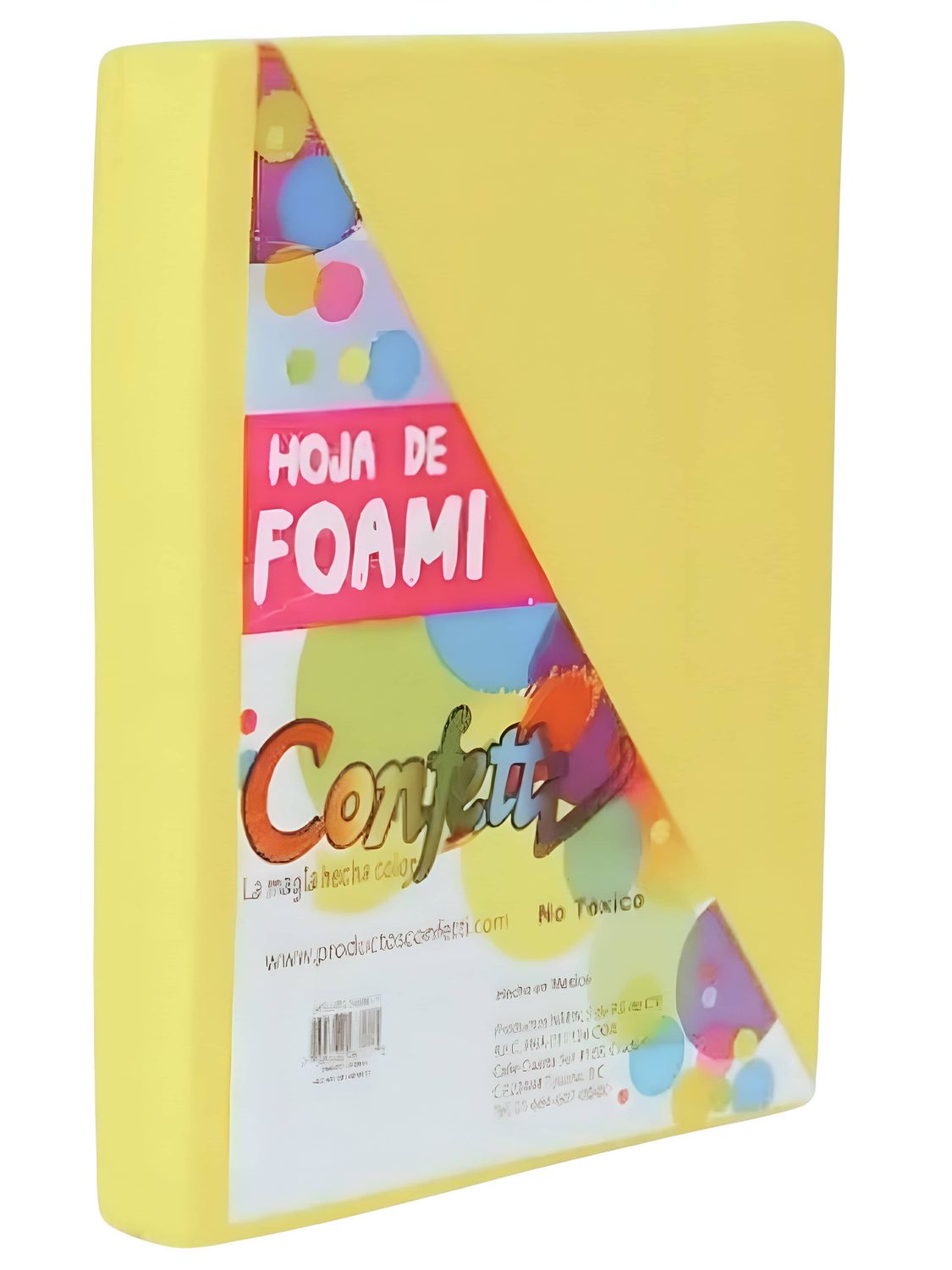 foamy carta con 24 pzas amarillo pastel