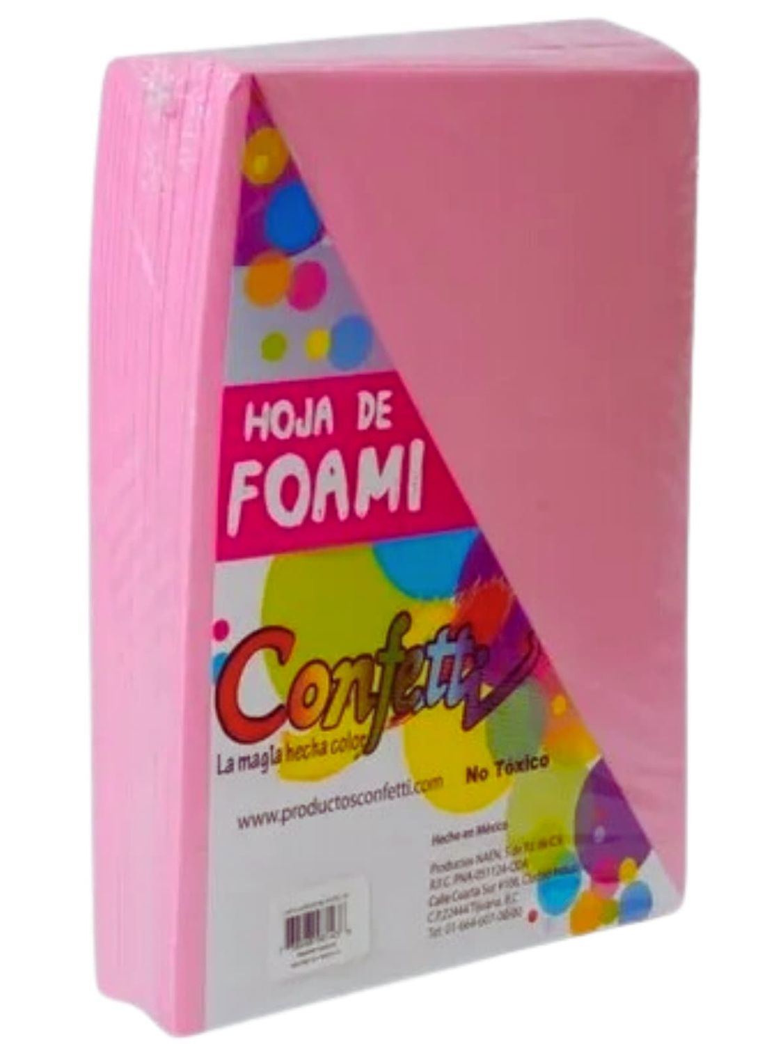 foamy carta con 24 pzas rosa claro