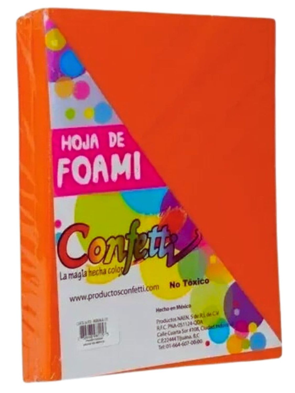 foamy carta con 24 pzas naranja