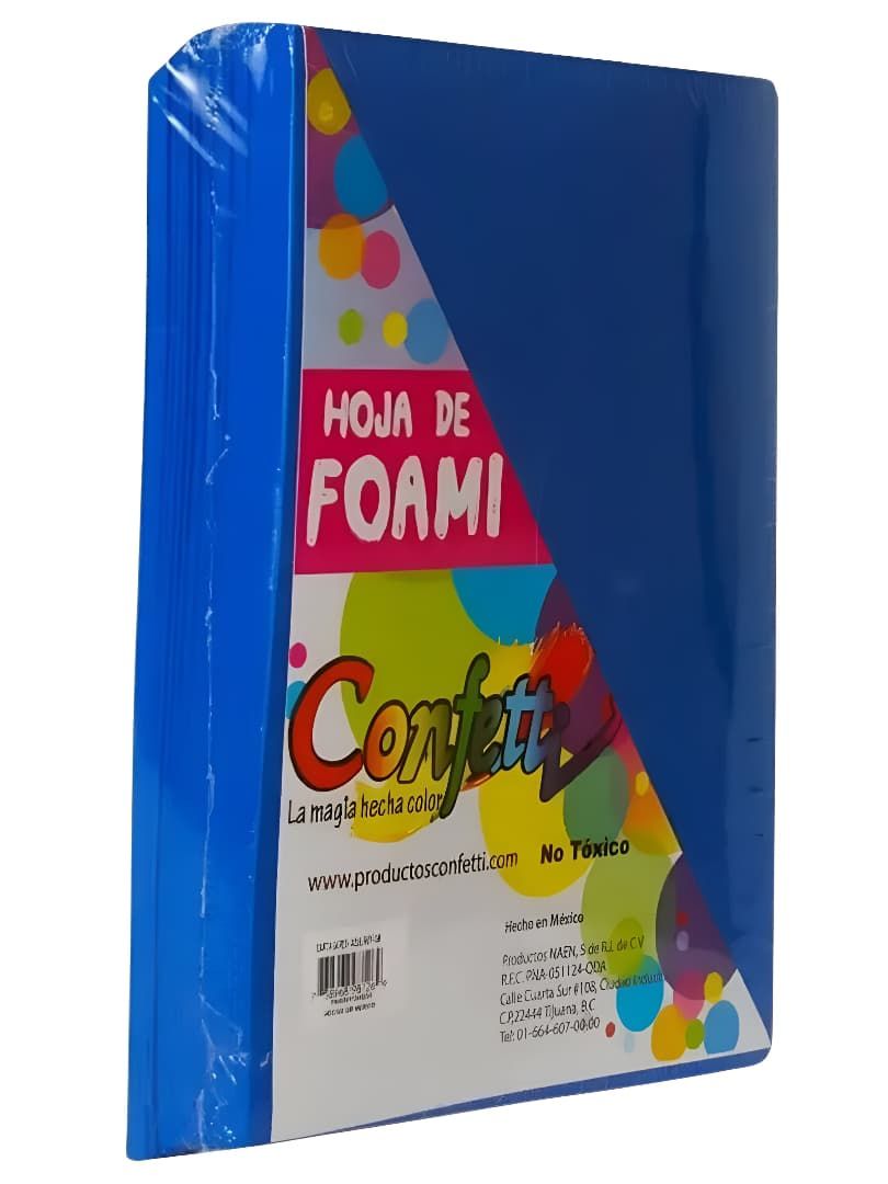 foamy carta con 24 pzas azul rey