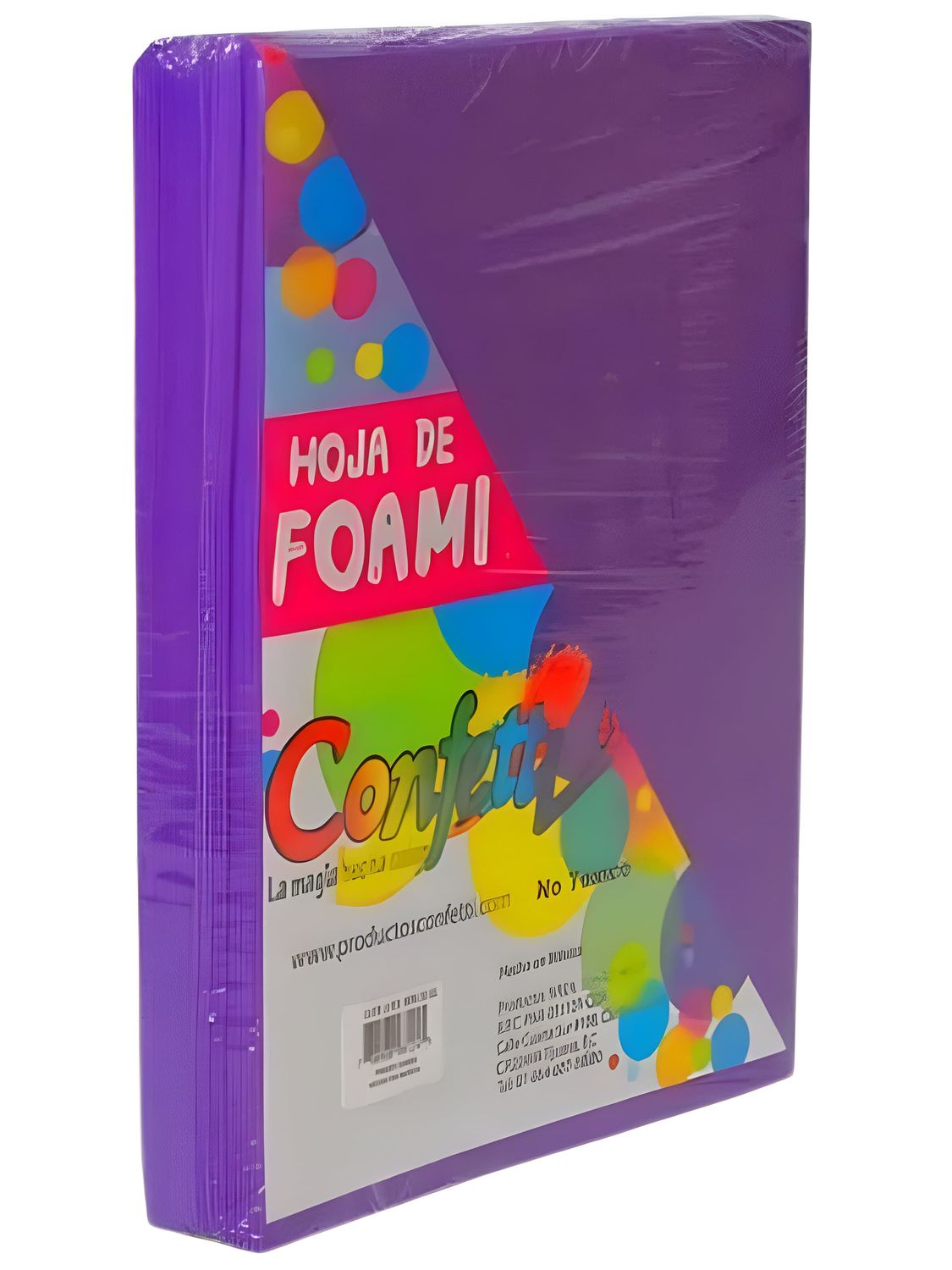 foamy carta con 24 pzas morado