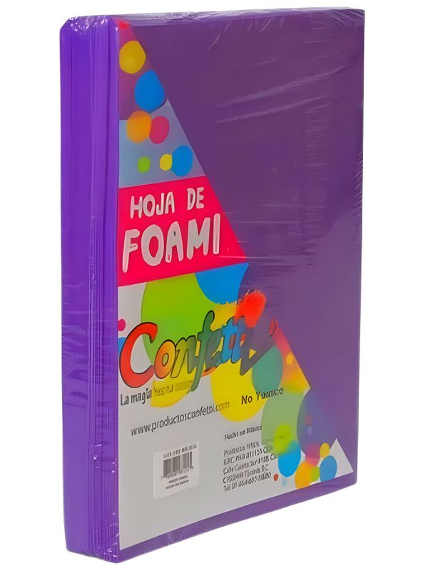 foamy carta con 24 pzas morado