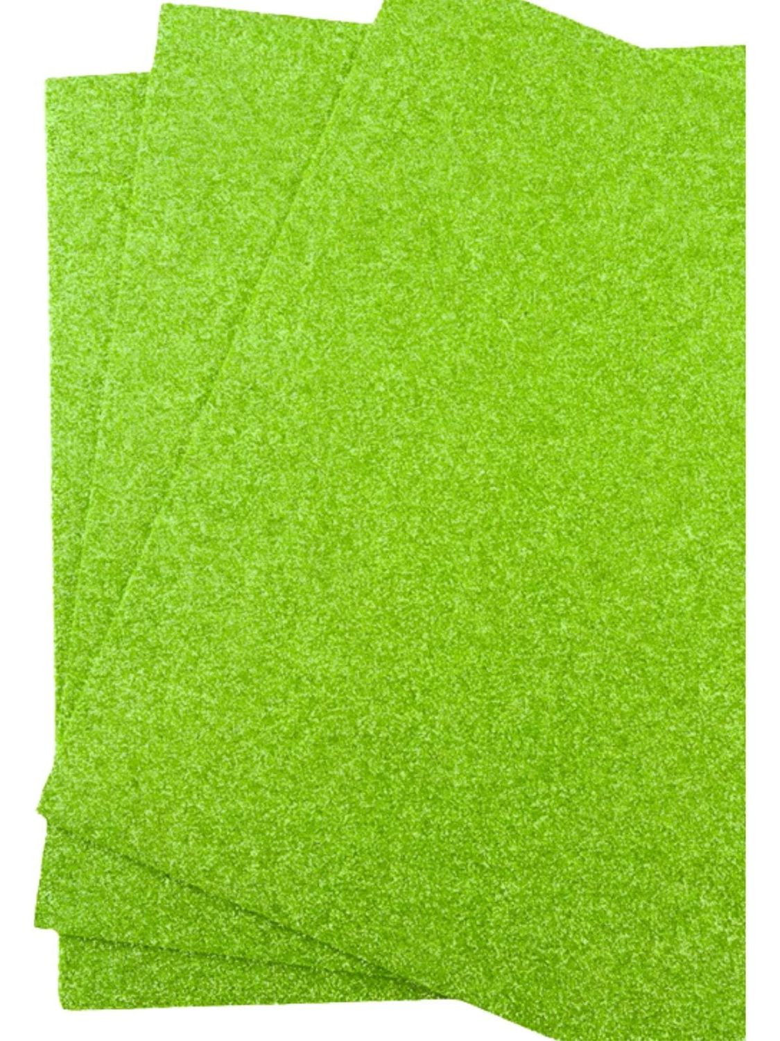 Foamy carta c/10 verde limon diamantado #108