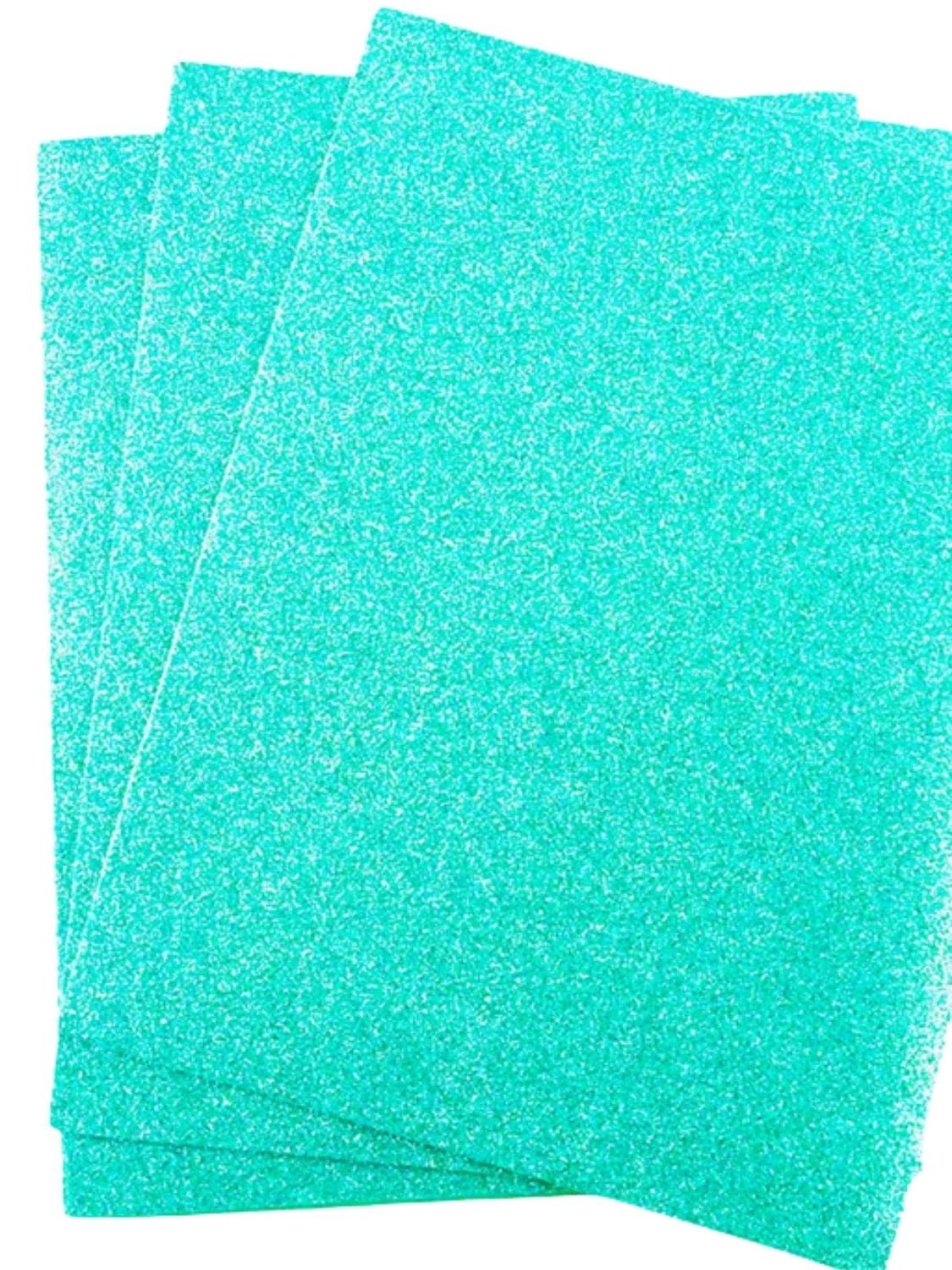 Foamy c/10 carta adiamantado verde agua #105