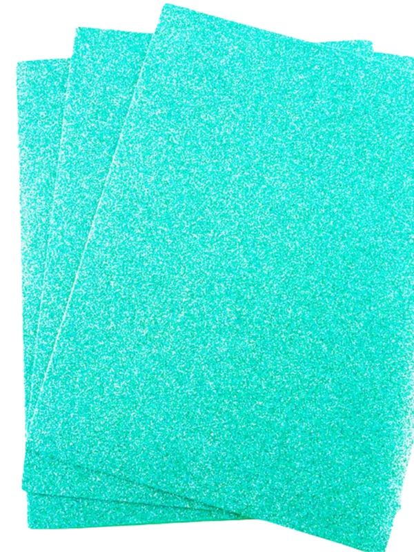 Foamy c/10 carta adiamantado verde agua #105