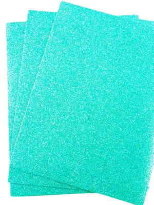 Foamy c/10 carta adiamantado verde agua #105