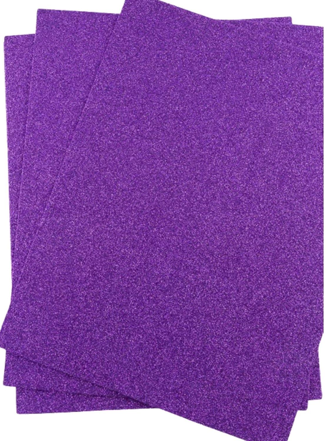 Foamy diamantado carta c/10 pzas morado #110