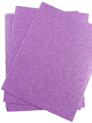 Foamy c/10 carta diamantado lila iris #008