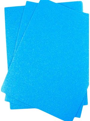 Foamy c/10 carta adiamantado azul turqueza #237