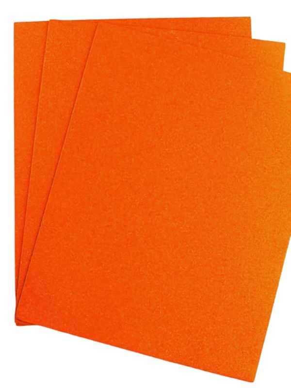 Foamy c/10 carta adiamantado naranja iris #002