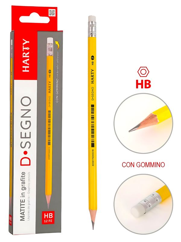 Lapices c/12 de dibujo HB