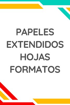 | Cuadernos - Papeles - Hojas - Formatos |