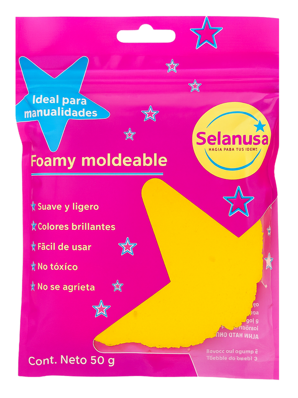 foamy moldeable amarillo canario