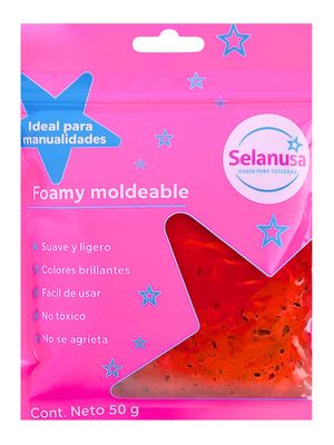 Foamy Moldeable Selanusa 50 g Rojo