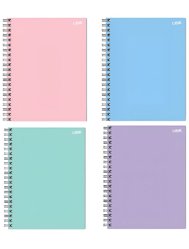Cuaderno Pasta suave 100H COLORES PASTEL