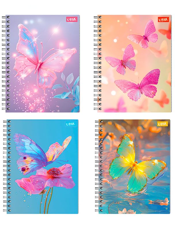 Cuaderno Pasta Suave 100H MARIPOSAS