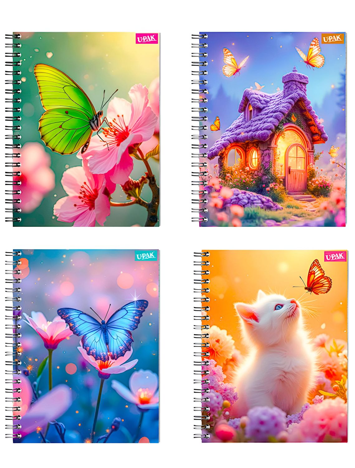 Cuaderno C7 Pasta Dura 100H MARIPOSAS BRILLANTES