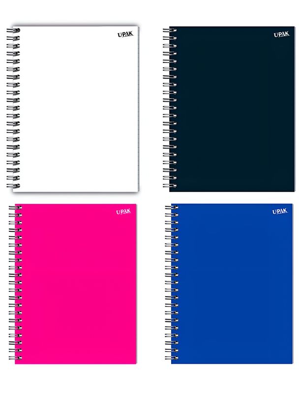 Cuaderno  Pasta  Suave 100H COLORES Upak  SOLIDOS