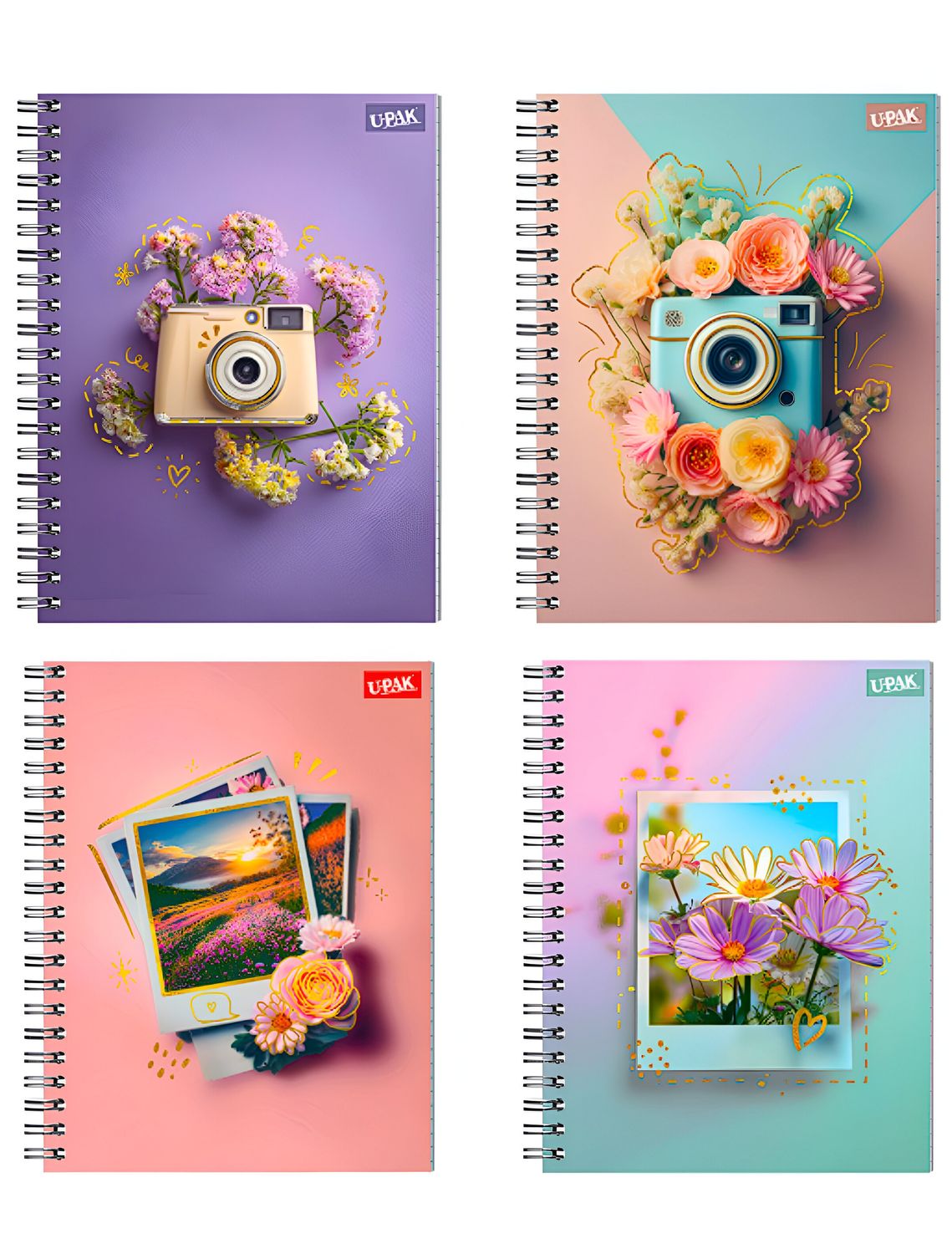 Cuaderno Pasta Suave 100H MOMENTOS FLORALES