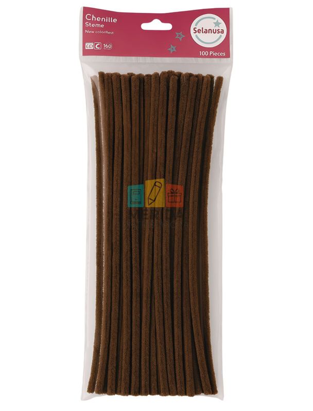 limpiapipas c/100 cafe oscuro