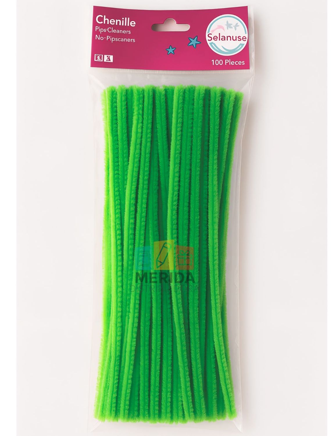 Limpiapipas c/100 pz VERDE PERA