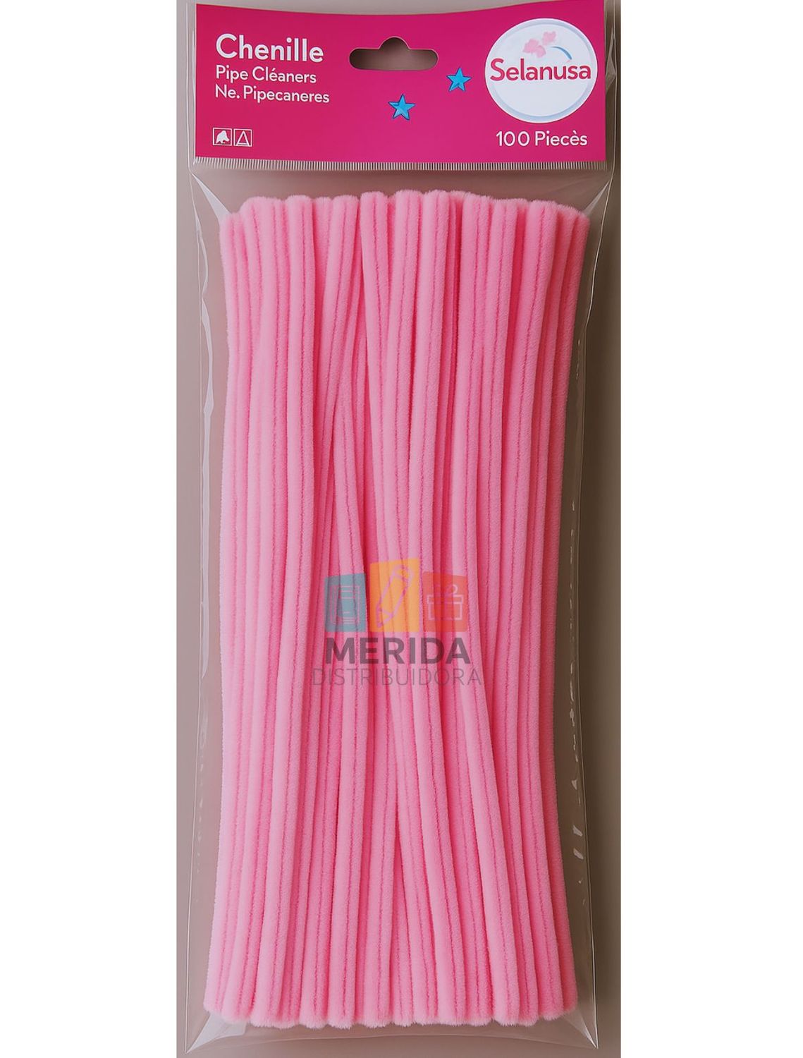 Limpiapipas C/00 ROSA FUERTE