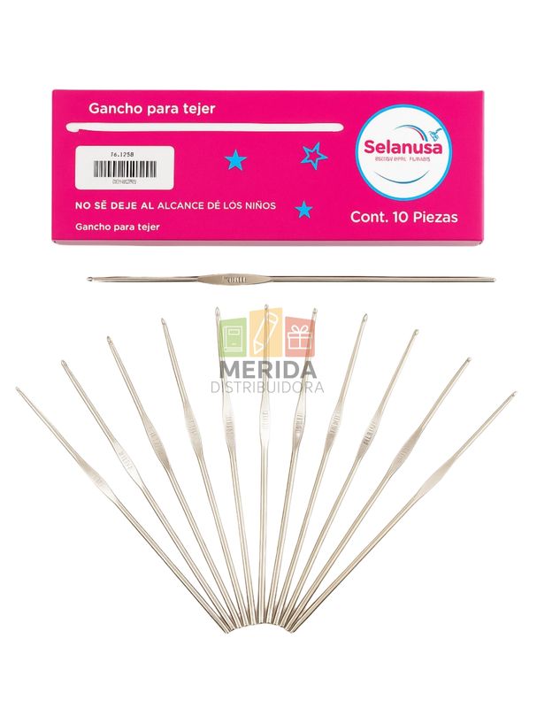 Gancho para tejer con 10 num 0=2.40mm