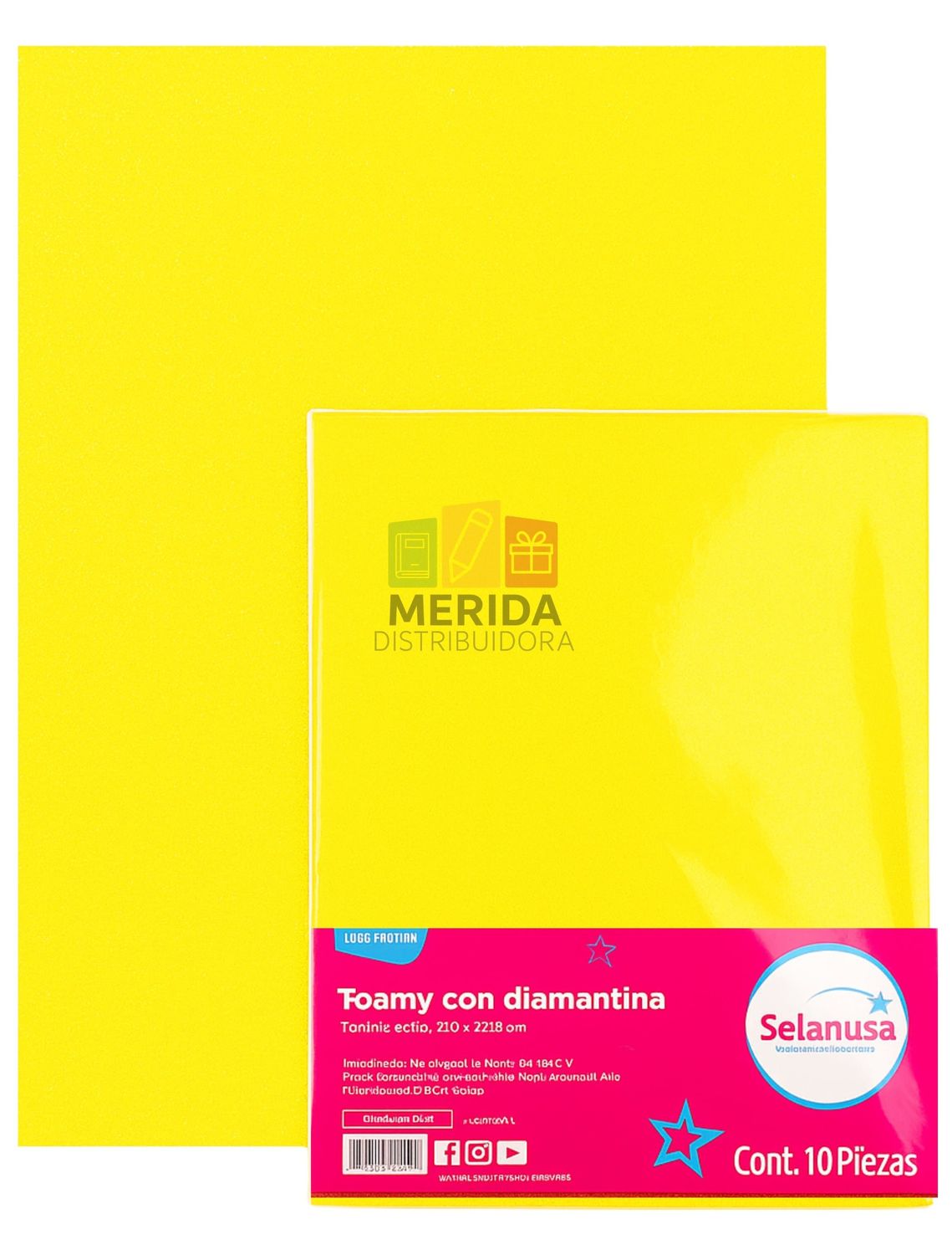 Foamy C/5 Diamantado (56cmX43cm) canario 229