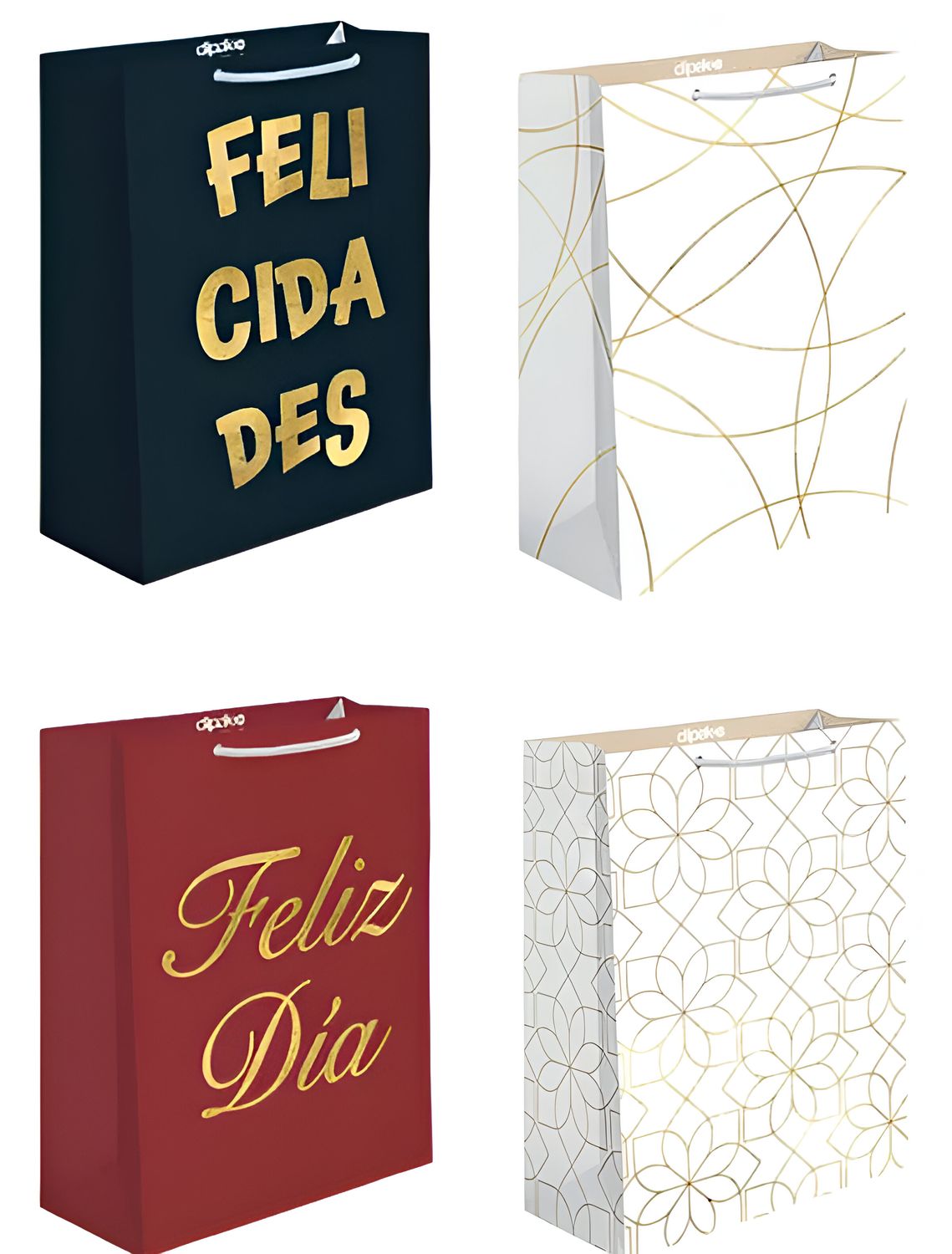 Bolsas de regalo CHICA c/10 Dipak  22x15cm