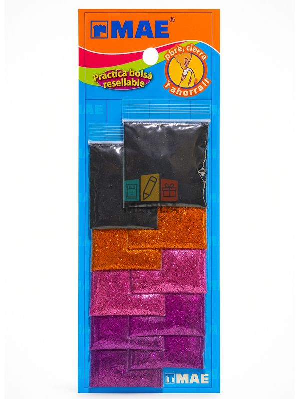 Diamantina 5gr - 10 sobres surtido oscuro