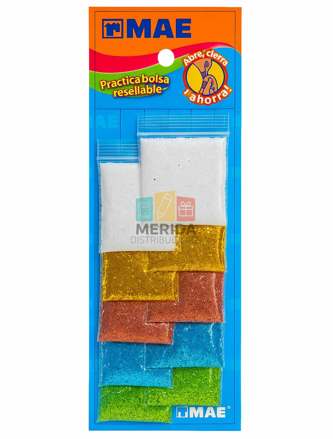 Diamantina 5gr - 10 sobres surtido claro