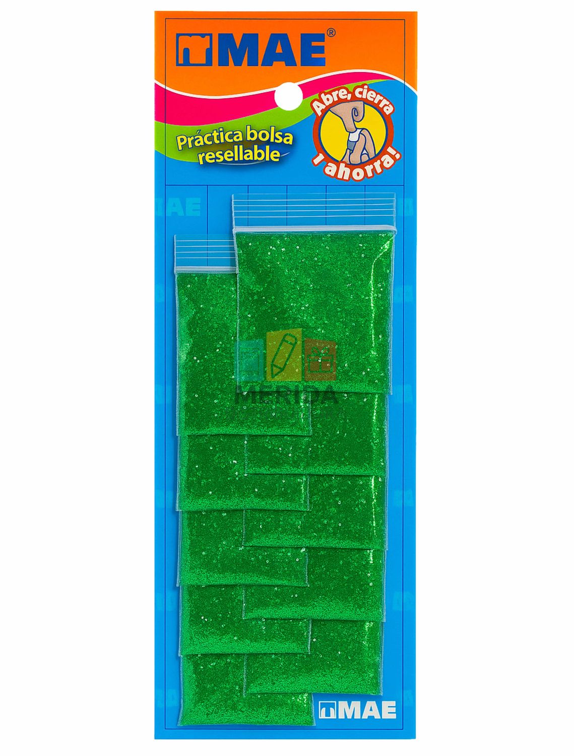 Diamantina 5gr - 10 sobres verde bandera