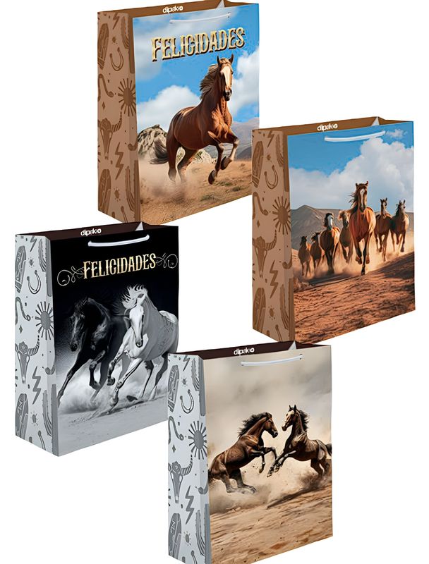 Bolsas de regalo CHICA c/10 Dipak 22x15cm