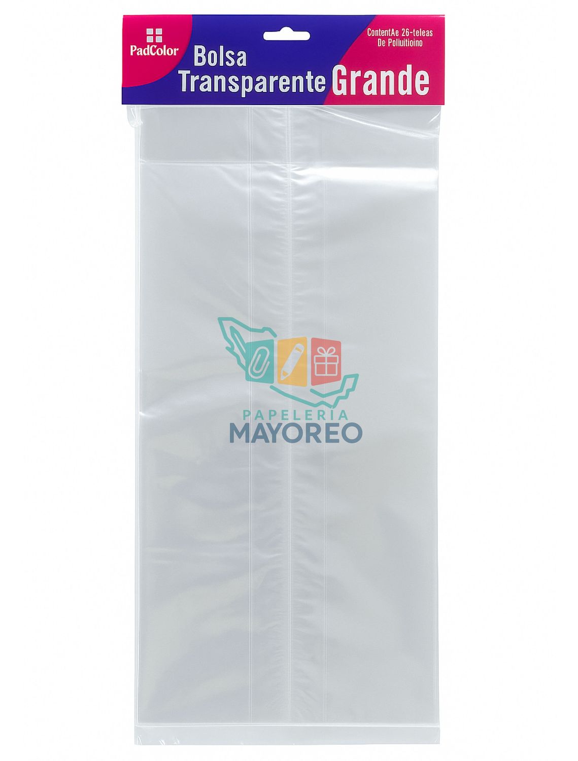 Bolsa Celofan c/25  58x20x13 cm con fuelle