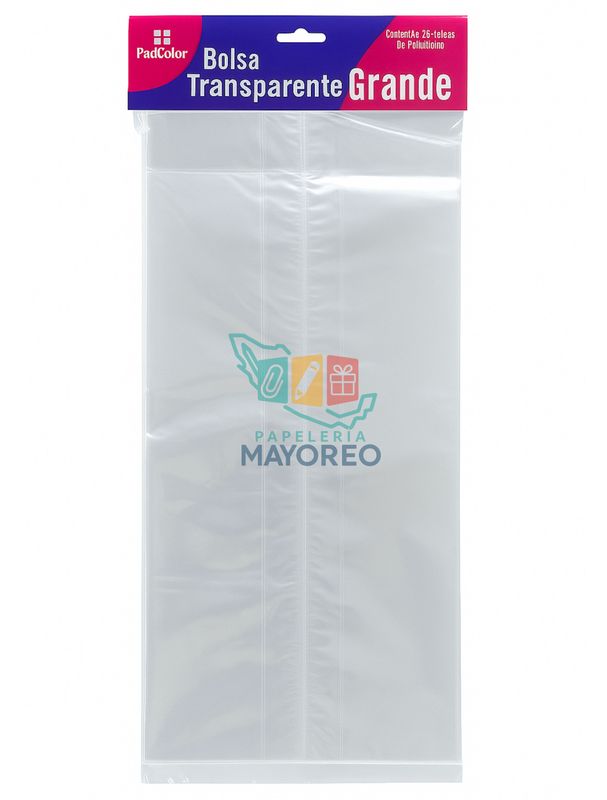 Bolsa Celofan c/25  58x20x13 cm con fuelle