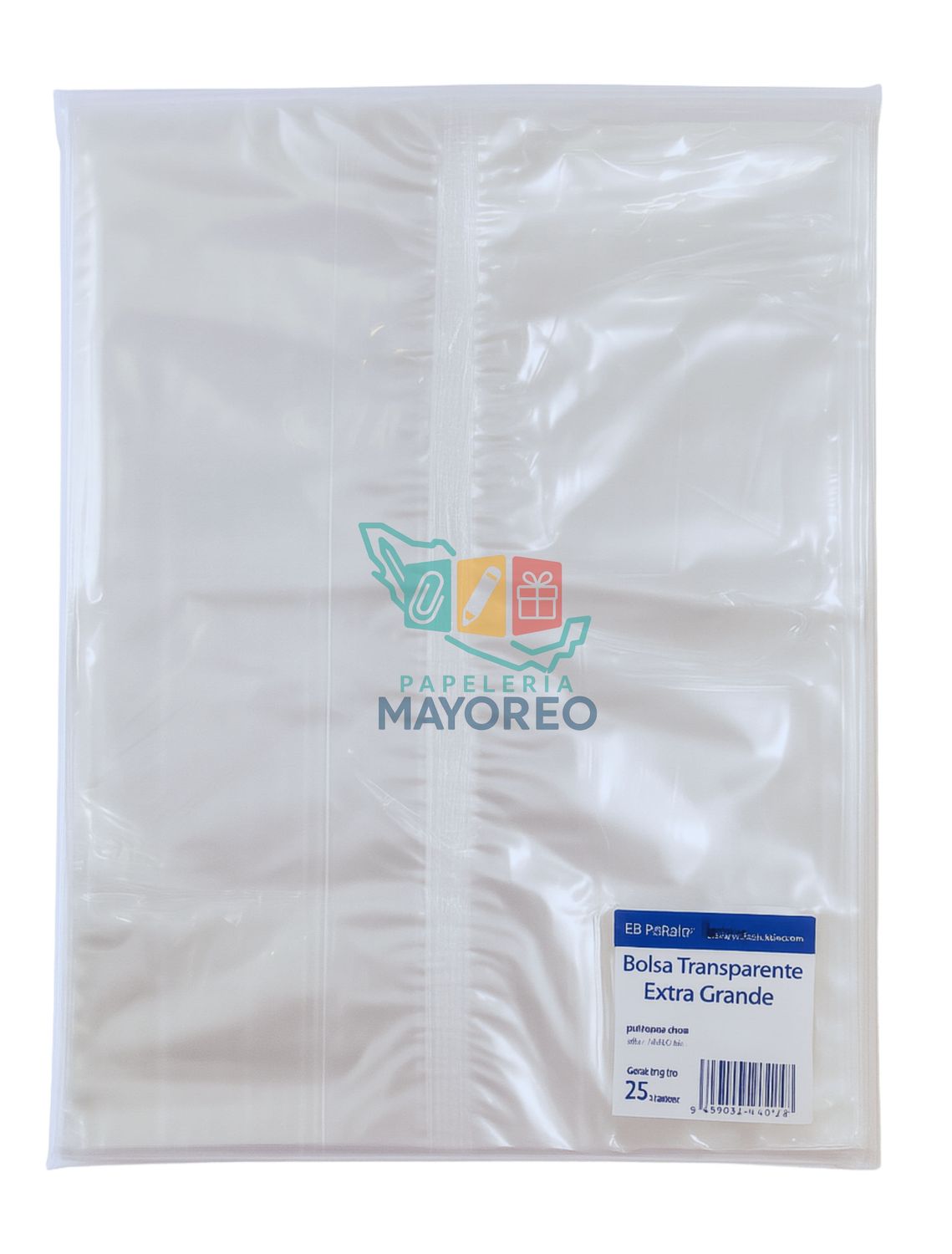 Bolsa Celofan c/25 70x30x20 cm con fuelle EXGR